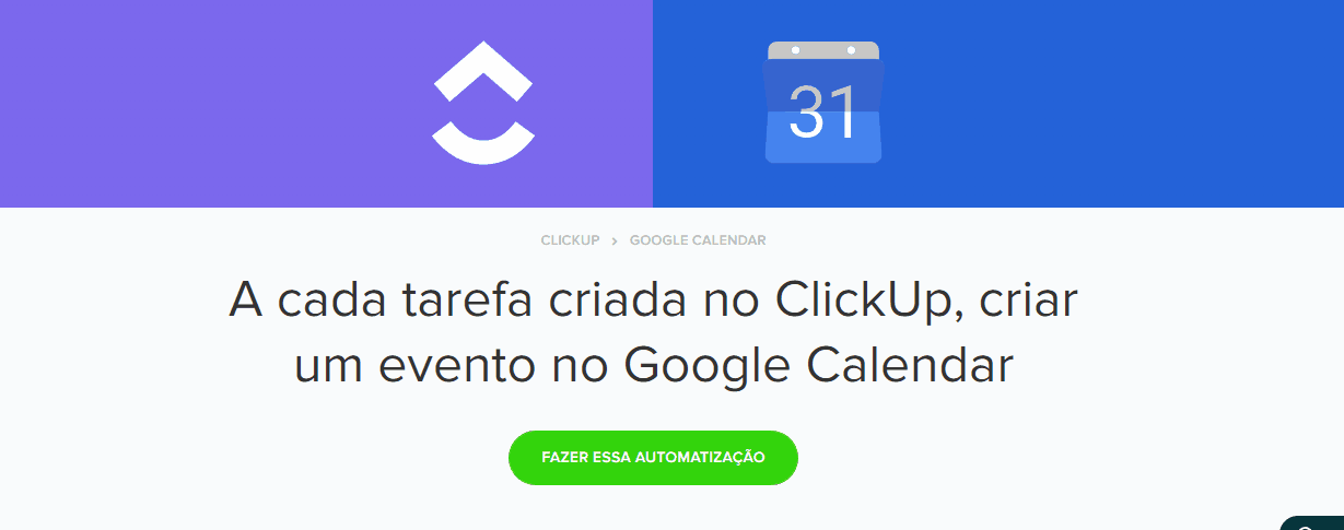 como integrar clickup + calendar